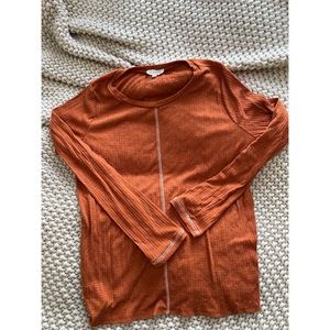Roolee Burnt Orange Long Sleeve Top